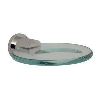 Santec 2668EA70 70 Polished Nickel Bathroom Accessories Glass Soap Dish  