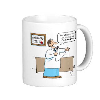 Radiologist Cartoon Funny Mug