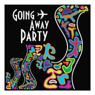 Going Away Party Invitation Card