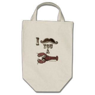 I mustache you a crustacean canvas bags