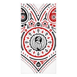 Hearts   Photocard (White/Red/Black) Picture Card
