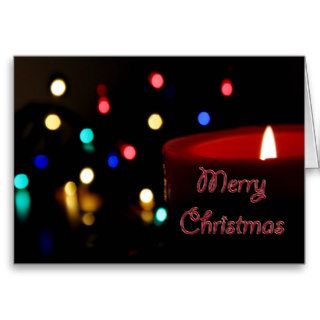Christmas Candle Lights Greeting Card