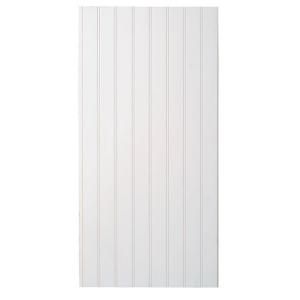 Marlite Supreme Wainscot 8 Linear ft. HDF Tongue and Groove Paintable White Beadboard Panel (6 Pack) 179631