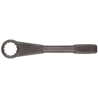 Martin 1816C Forged Alloy Steel 2 13/16" Opening Straight Pattern Striking Face Box Wrench, 12 Points Standard, 13 7/16" Overall Length, Industrial Black Finish Box End Wrenches