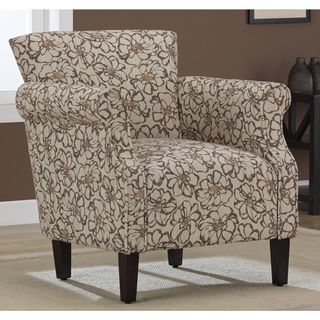 Tiburon Brown Floral Arm Chair Chairs
