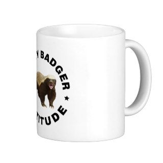 Honey badger has attitude coffee mugs