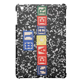 #1 Teacher Wooden Blocks Cover For The iPad Mini