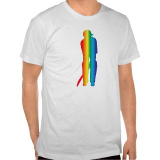 Rainbow Cricket Player T shirts