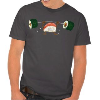 Funny Weightlifting Sushi Shirts