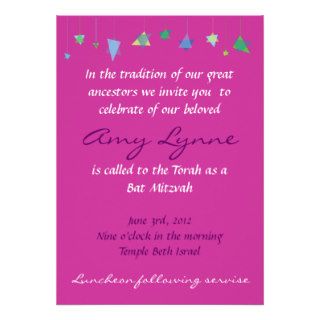 Stars Wedding Invitation Bat Mitzvah Jewish Invite