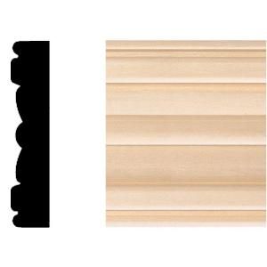 House of Fara 5/8 in. x 3 in. x 7 ft. Hardwood Flute Moulding 733
