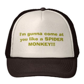 I'm gunna come at you like a SPIDER MONKEY Hats