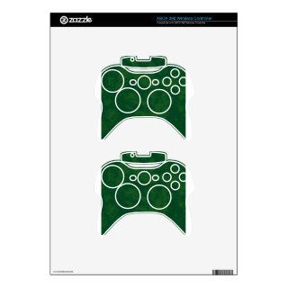Green3 Soft Grunge Design Xbox 360 Controller Decal