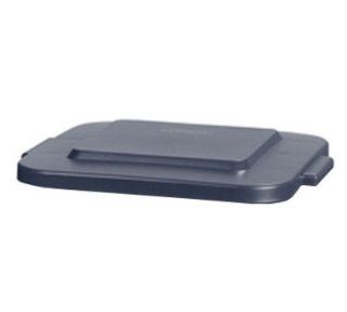 Carlisle 341529 23 28 gal Square Waste Container Lid   Polyethylene, Gray, Pack of 6   Cookware