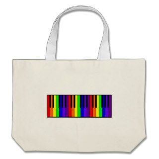 Rainbow Keyboard Canvas Bags