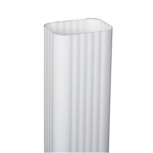 Amerimax Home Products 2 in. x 3 in. White Vinyl Downspout M0593