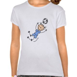 Girl Blue Soccer Uniform T Shirt
