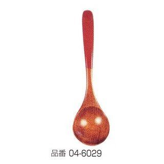 Japanese Wooden Spoon Red Handle 6in #0270 Kitchen & Dining