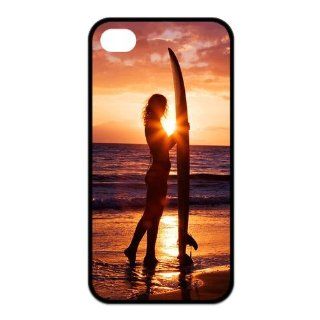 Personalized Design Surfing Pictures Case Cover Fashion Shell Protector for iPhone 4 4S Cell Phones & Accessories