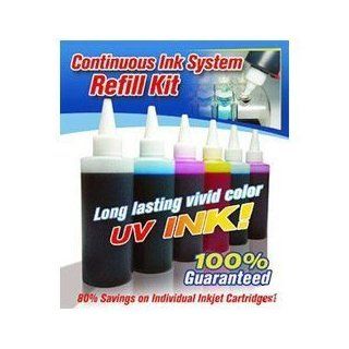Premium UV (Ultra Violet) resistant Refill ink Kit with 5 colors of CIS system for Canon Pixma iP4600 & iP4700 printer that are used in PGI 220 (Black  Pigment base Ink) & CLI 221 (Black, Cyan, Magenta and Yellow  Dye base ink) cartridge Office 