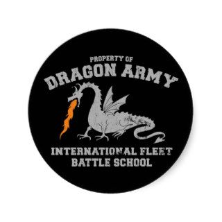 ender dragon army2 round stickers