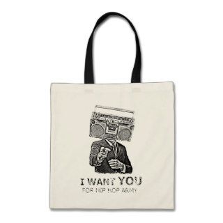 I want you for hip hop army canvas bag