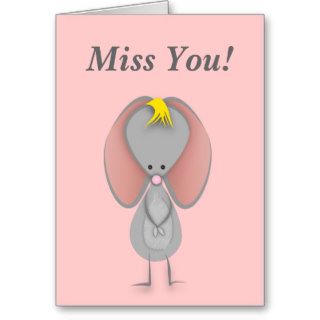 Miss You Mouse Greeting Card