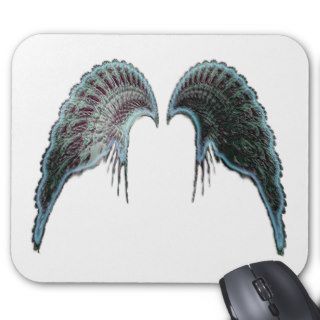 Realistic Angel Wings gifts  fractal art wings Mousepads