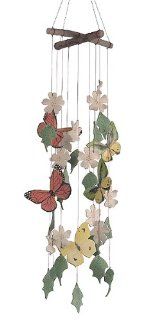 Caramba Windchime Butterflies Are Free Design, 35 Inch Tall (Discontinued by Manufacturer)  Wind Chimes  Patio, Lawn & Garden