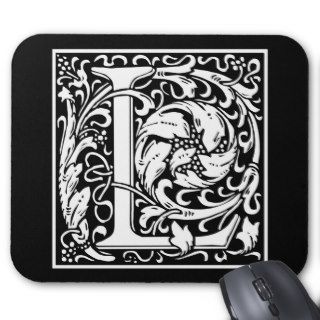 Decorative Letter Initial “L” Mousepads