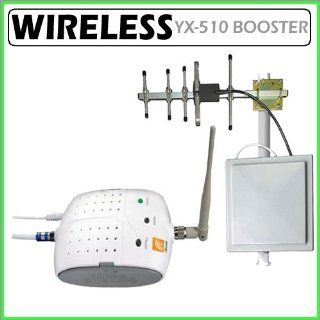 YX 510 Cell Phone Signal Booster and Extender with YX 029 Dual Band Outdoor S Cell Phones & Accessories