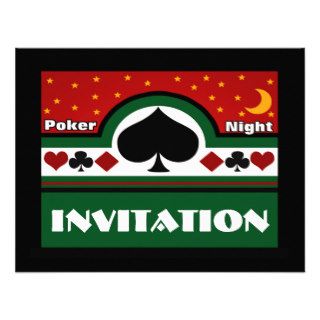 Poker Party invitation