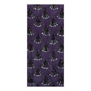 Girly sequins purple scallop pattern photo print custom rack cards