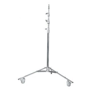 Matthews Baby Junior Triple Riser Stand with Wheels, Supports 30 lbs, Maximum Height 147", (12.25'), Chrome.  Photographic Lighting Booms And Stands  Camera & Photo