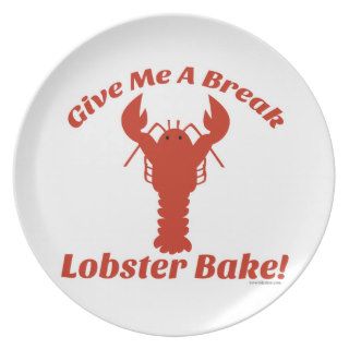 Give Me a Break Lobster Bake Party Plates