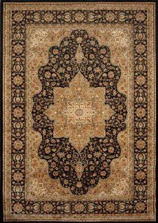 Home Dynamix 5 H1128A 450 Triumph Polypropylene Area Rug, 23.6 by 39.3 Inch, Black   Machine Made Rugs