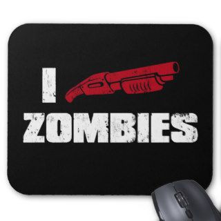 i shotgun zombies mouse mats