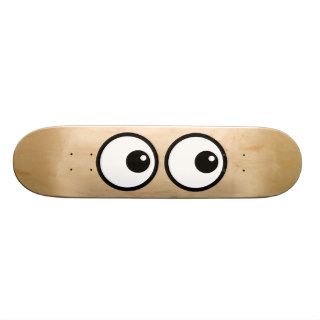 Cartoon Eyes Skate Board Deck