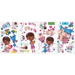 5 in. x 11.5 in. Doc McStuffins Peel and Stick 27 Piece Wall Decals RMK2280SCS