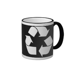 Recycling Symbol   White (For Black Backgrounds) Mug