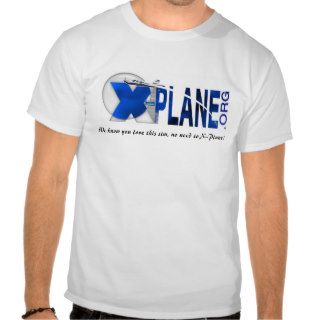 X Plane.Org Website Logo T shirts