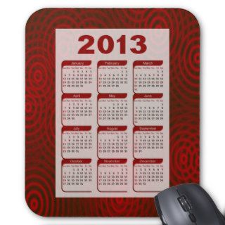 Calendar 2013   make your own background design mousepads