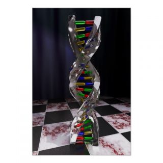 Glass DNA Posters