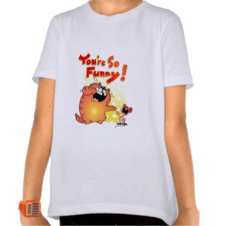 Funny Fat Yellow Cat Cartoon  Funny Cartoon Mouse T Shirt