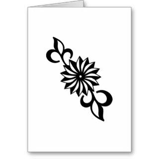 Black and White Daisy Greeting Card
