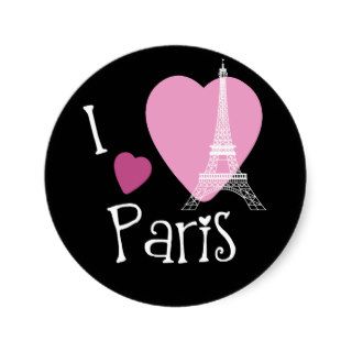 I Love Paris Stickers