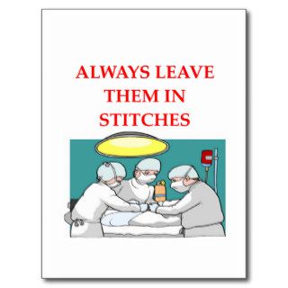 funny doctor joke post cards