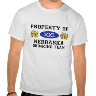 Property of Nebraska Drinking Team Shirts