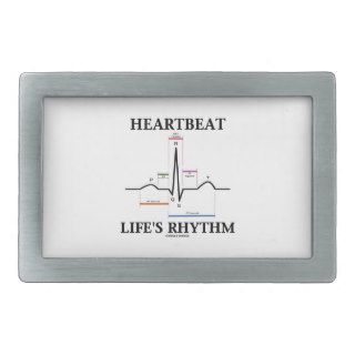 Heartbeat Life's Rhythm (ECG/EKG) Belt Buckle
