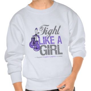 Fight Like a Girl Boxing   Hodgkins Lymphoma Pullover Sweatshirts